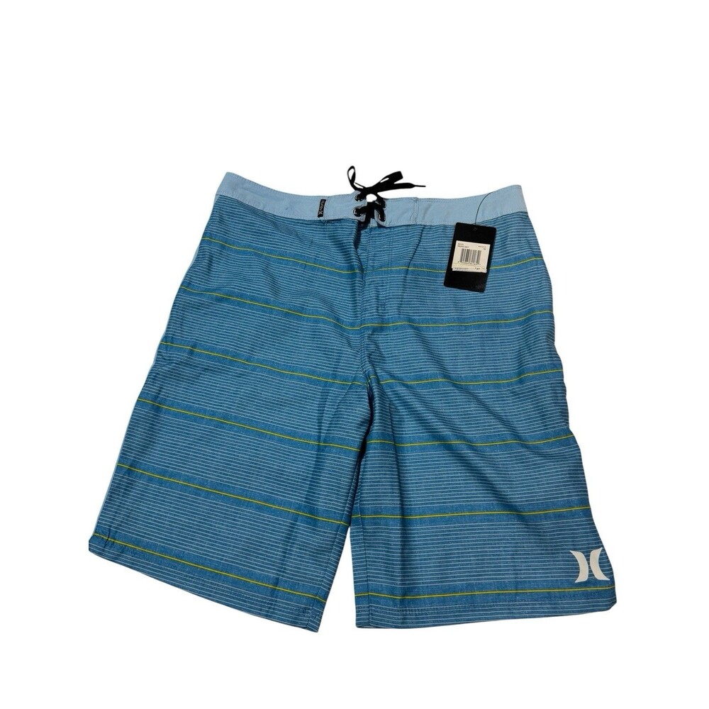 Boys Hurley Board Shorts New With Tags Blue/yellow Size 18/29